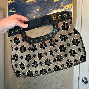 Vintage Tapestry Clutch Handbag